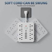 14-In-1 Power Strip With Surge Protection
