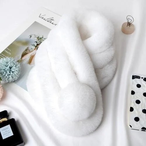 Rabbit Fur Scarf – Ultra-Soft, Cozy Winter Neck Warmer for Women’s Stylish Outdoor Comfort