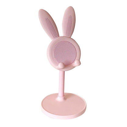 Rabbit Phone Holder – Adjustable and Raised Desktop Stand for Selfies, Video Calls, and Lazy Home Use
