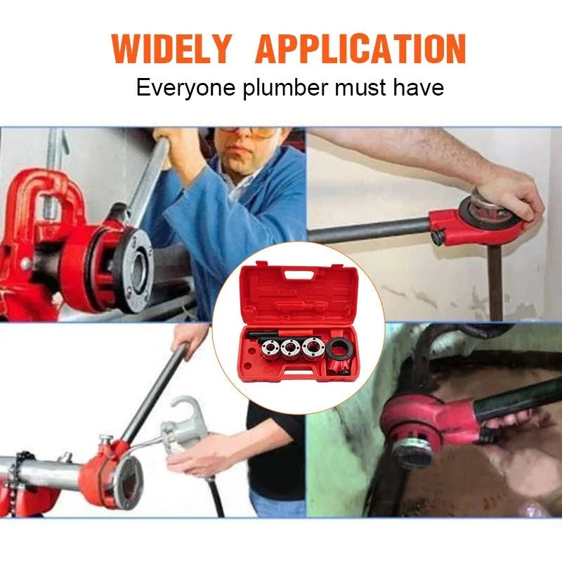 Ratchet Pipe Threader Kit - Pipe Threading Tool