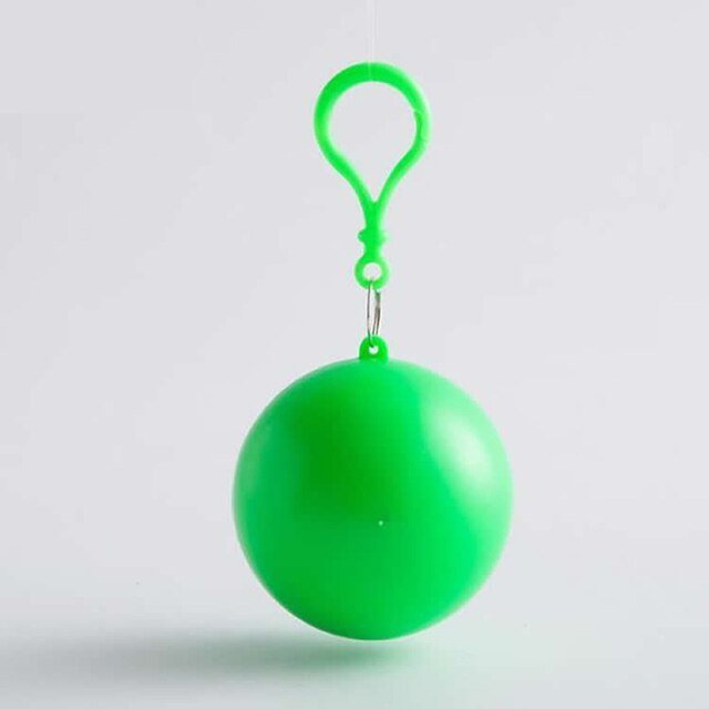 Rain Coat Keychain - Disposable Emergency Rain Ponchos, Waterproof Raincoats In Keychain Ball