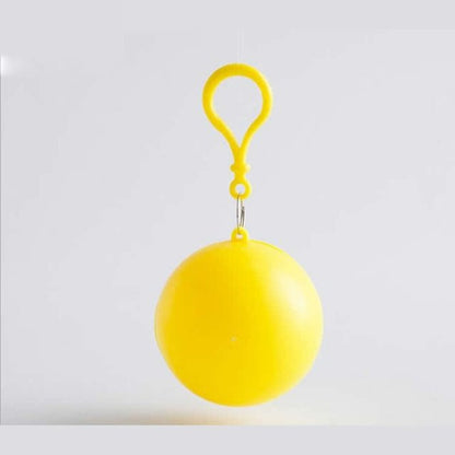 Rain Coat Keychain - Disposable Emergency Rain Ponchos, Waterproof Raincoats In Keychain Ball