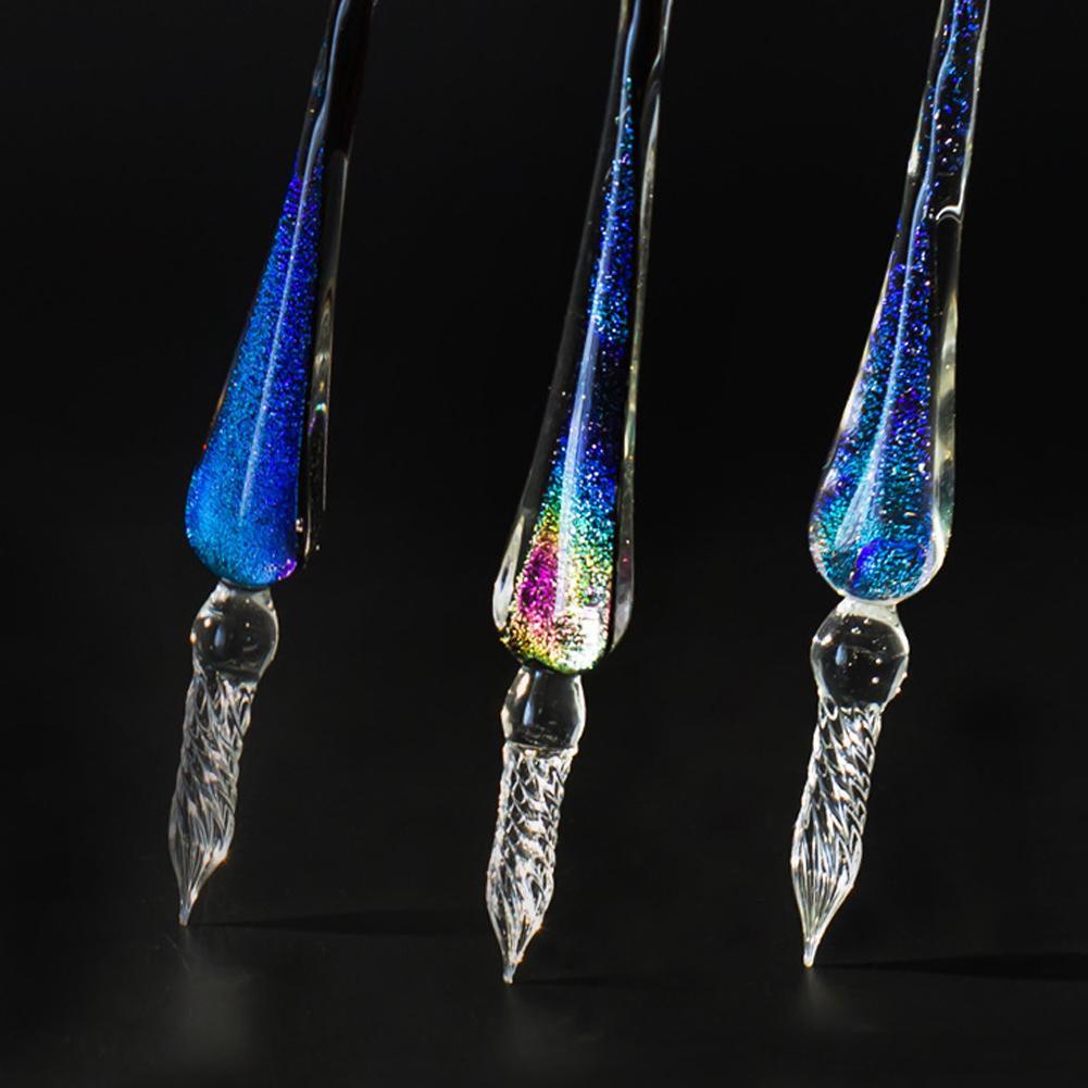 Rainbow Glass Dip Pen - Kits for Art with 5 Colorful Inks