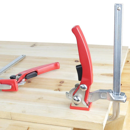 Ratcheting Table F Clamp - Alloy Steel Power-Grip Bar Clamps