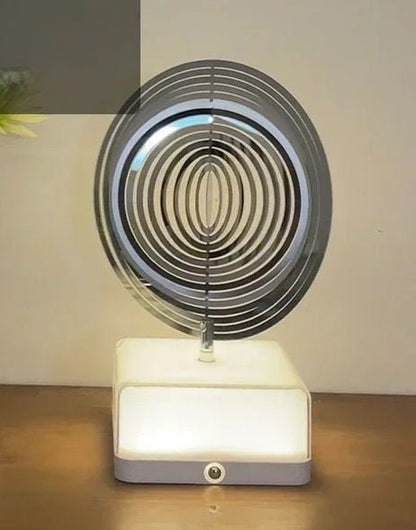 Rechargeable 16-Color Rotating 3D Night Light – App-Controlled Dreamy Bedside Lamp for Captivating Ambiance & Perfect Gifts