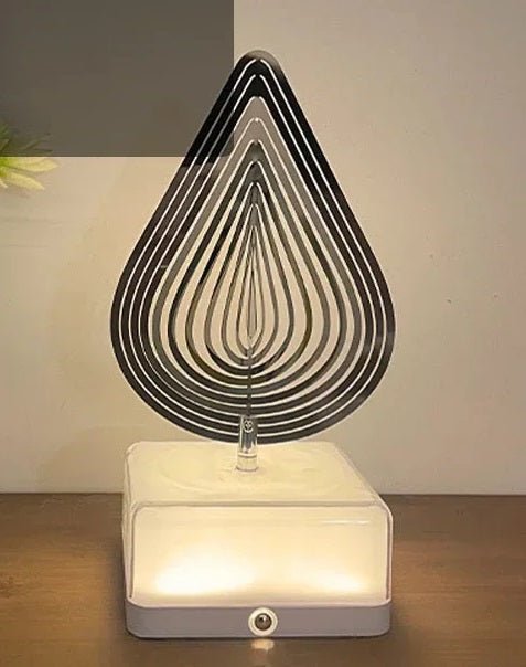 Rechargeable 16-Color Rotating 3D Night Light – App-Controlled Dreamy Bedside Lamp for Captivating Ambiance & Perfect Gifts