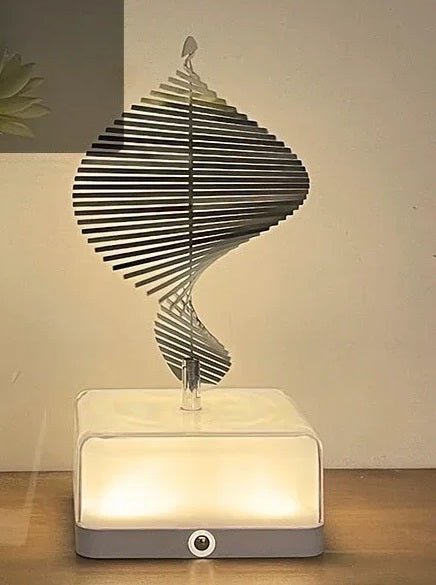 Rechargeable 16-Color Rotating 3D Night Light – App-Controlled Dreamy Bedside Lamp for Captivating Ambiance & Perfect Gifts