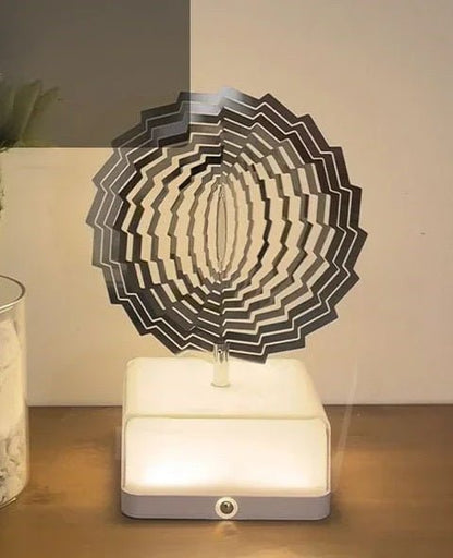 Rechargeable 16-Color Rotating 3D Night Light – App-Controlled Dreamy Bedside Lamp for Captivating Ambiance & Perfect Gifts