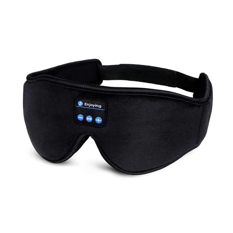 Rechargeable Bluetooth Sleep Mask – 3D Ultra-Soft Eye Mask with Wireless Music & Headphones for Ultimate Comfort & Travel Relaxation