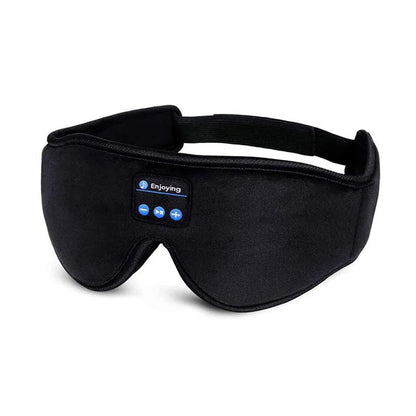 Rechargeable Bluetooth Sleep Mask – 3D Ultra-Soft Eye Mask with Wireless Music & Headphones for Ultimate Comfort & Travel Relaxation