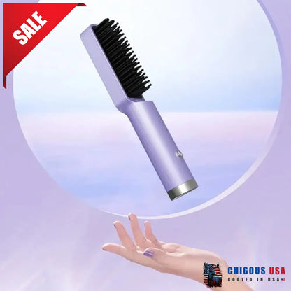 Rechargeable Frizz Away Hair Smoothing Comb