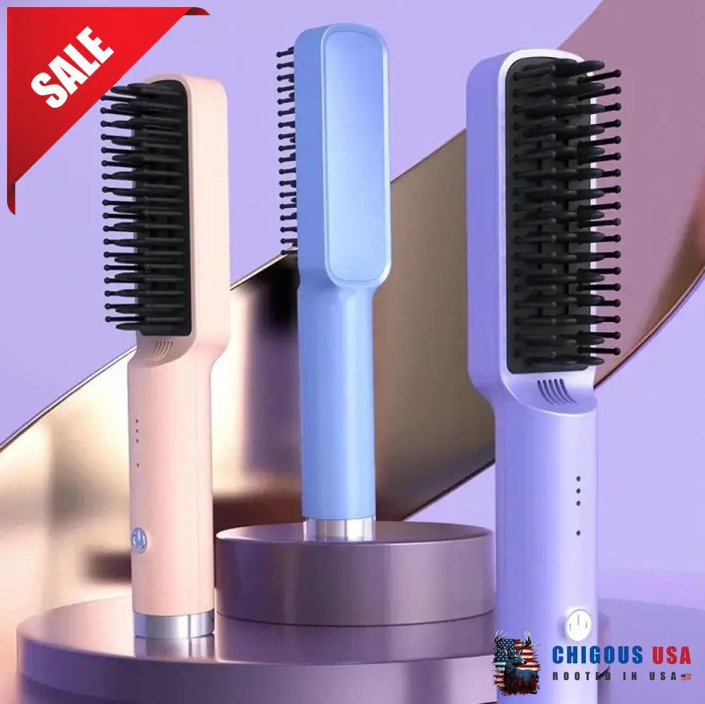 Rechargeable Frizz Away Hair Smoothing Comb