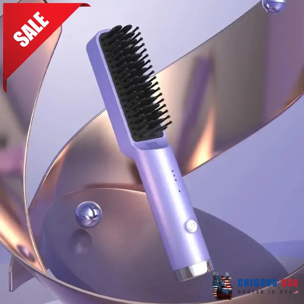 Rechargeable Frizz Away Hair Smoothing Comb