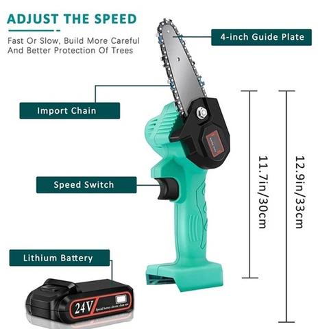 Mini-Electric Wood-Cutting Chainsaw