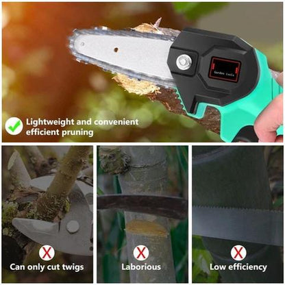 Mini-Electric Wood-Cutting Chainsaw