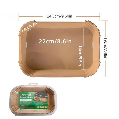 Disposable Air Fryer Paper Baking Pan – Nonstick, Oven & Microwave Safe