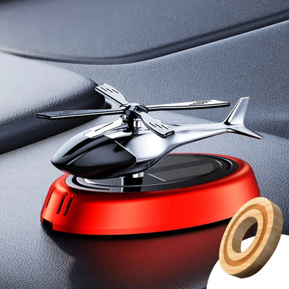 Solar-Powered Helicopter Car Freshener – Rotating Aroma Diffuser for a Luxurious Drive