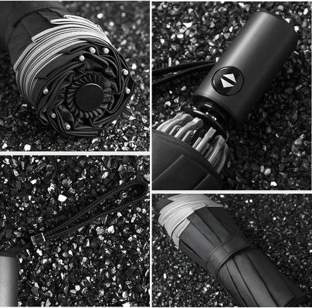 Reflective Umbrella - UV Automatic Umbrella With Reflective Strip
