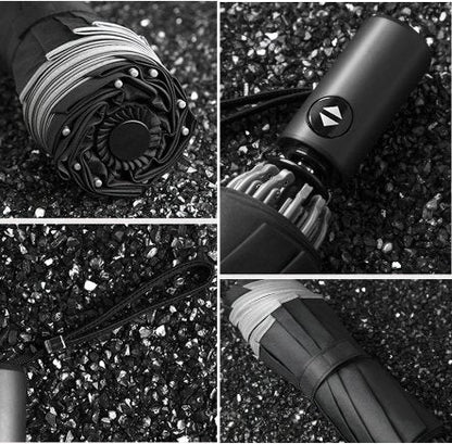Reflective Umbrella - UV Automatic Umbrella With Reflective Strip