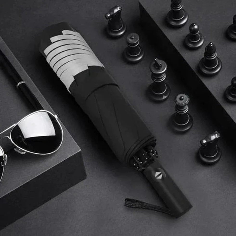 Reflective Umbrella - UV Automatic Umbrella With Reflective Strip