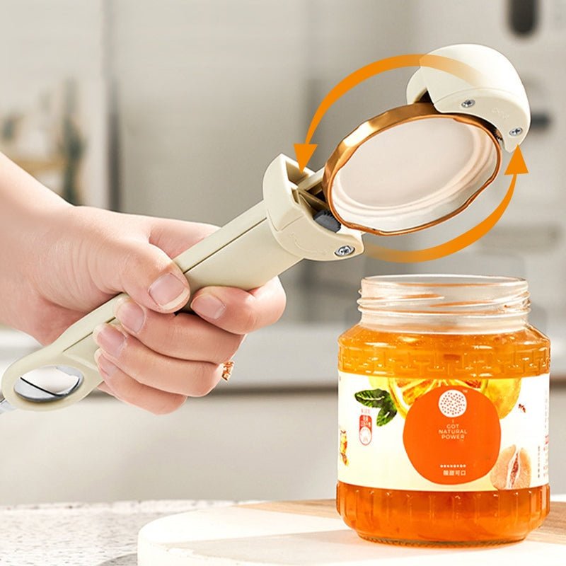 Retractable Bottle Opener - Adjustable Lid Multifunctional Retractable Can Opener