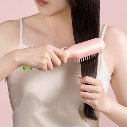 Retractable Self Cleaning Hair Brush Massager - Tangle-Free, Soothing Care, and Anti Static Comb