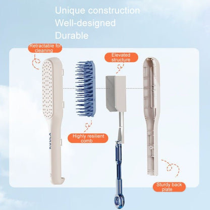 Retractable Self Cleaning Hair Brush Massager - Tangle-Free, Soothing Care, and Anti Static Comb