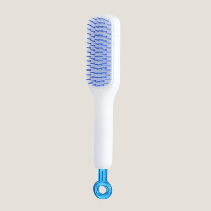 Retractable Self Cleaning Hair Brush Massager - Tangle-Free, Soothing Care, and Anti Static Comb