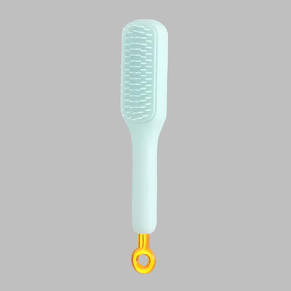 Retractable Self Cleaning Hair Brush Massager - Tangle-Free, Soothing Care, and Anti Static Comb
