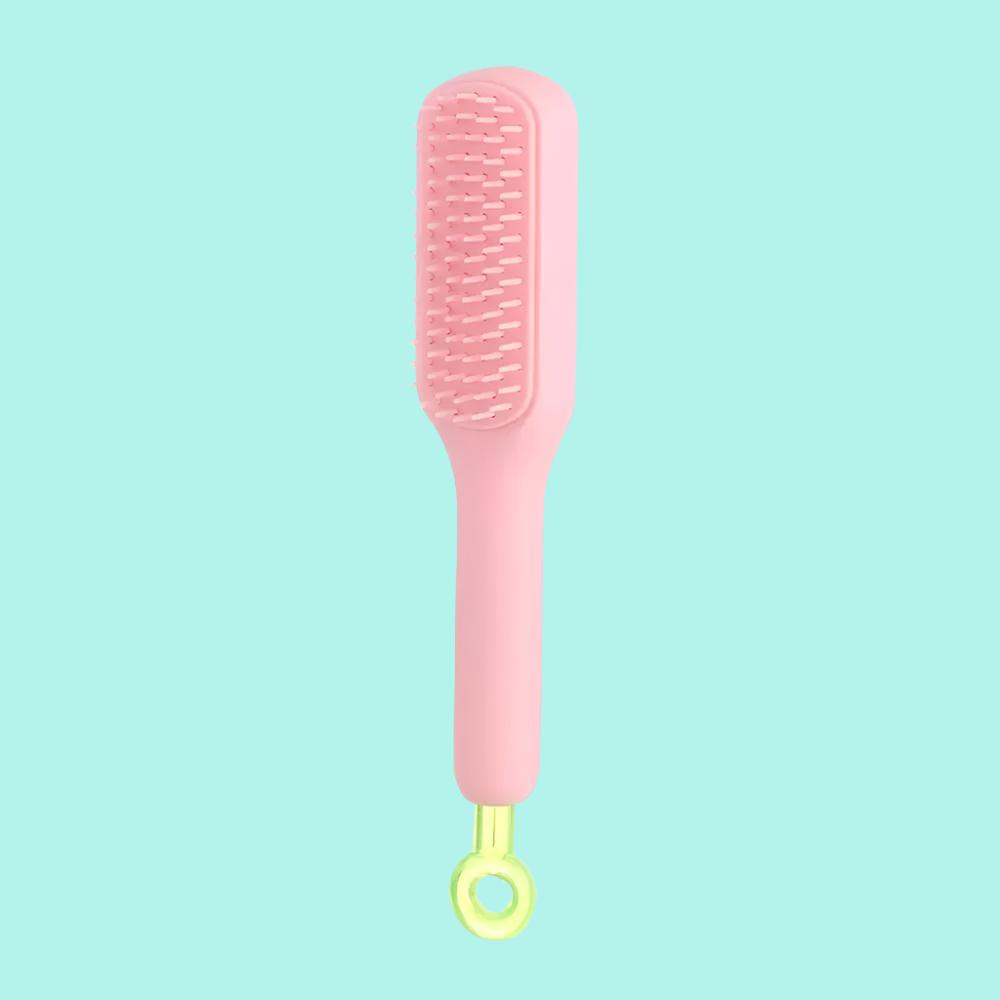 Retractable Self Cleaning Hair Brush Massager - Tangle-Free, Soothing Care, and Anti Static Comb
