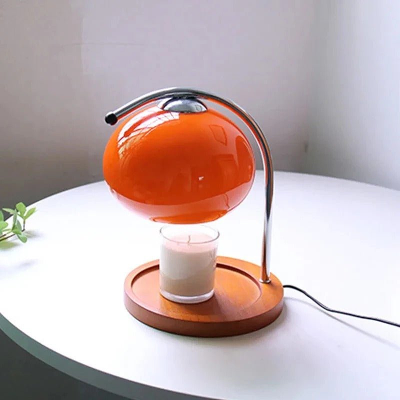 Retro Glass Dimmable Candle Warmer Lamp - Warm & Aromatic Ambiance