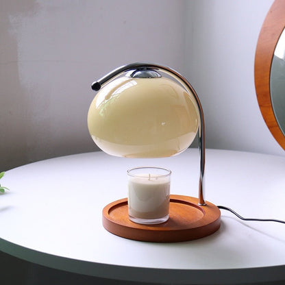 Retro Glass Dimmable Candle Warmer Lamp - Warm & Aromatic Ambiance