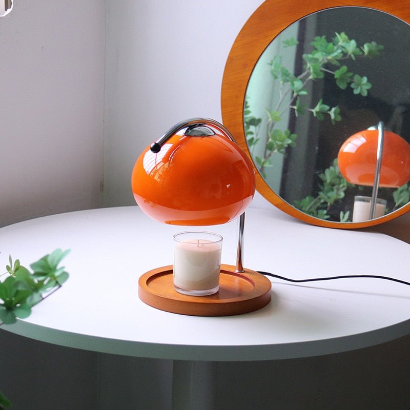 Retro Glass Dimmable Candle Warmer Lamp - Warm & Aromatic Ambiance