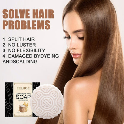 Rice Water Shampoo and Conditioner Bar, For Hair Repair, Anti-hair Loss