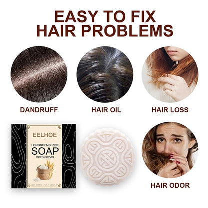 Rice Water Shampoo and Conditioner Bar, For Hair Repair, Anti-hair Loss