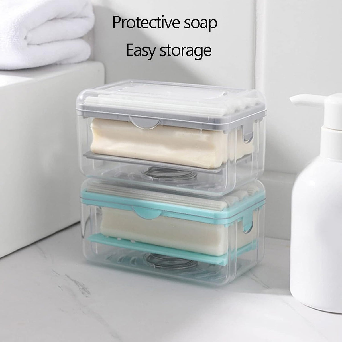 Roller Dish Cleaning Bar Soap Holder - Multifunctional Soap Dish for Home and Bathroom Keeps Soap Dry & Easy to Clean