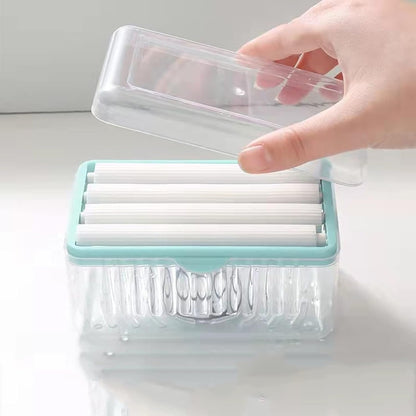 Roller Dish Cleaning Bar Soap Holder - Multifunctional Soap Dish for Home and Bathroom Keeps Soap Dry & Easy to Clean