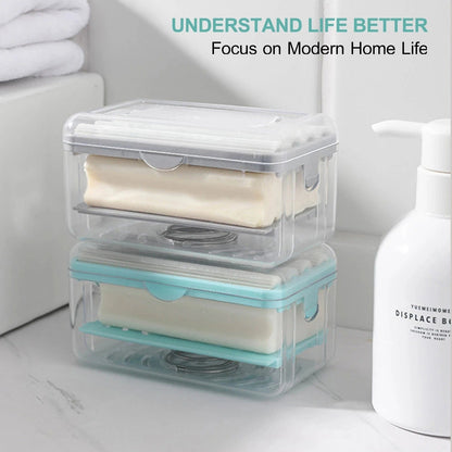 Roller Dish Cleaning Bar Soap Holder - Multifunctional Soap Dish for Home and Bathroom Keeps Soap Dry & Easy to Clean