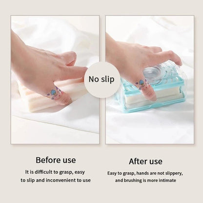 Roller Dish Cleaning Bar Soap Holder - Multifunctional Soap Dish for Home and Bathroom Keeps Soap Dry & Easy to Clean