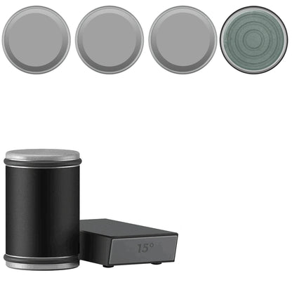 Rolling Knife Sharpener & Magnetic Holder Set – Diamond Sharpening Stone with 15° & 20° Angle Roller for Effortless Blade Perfection