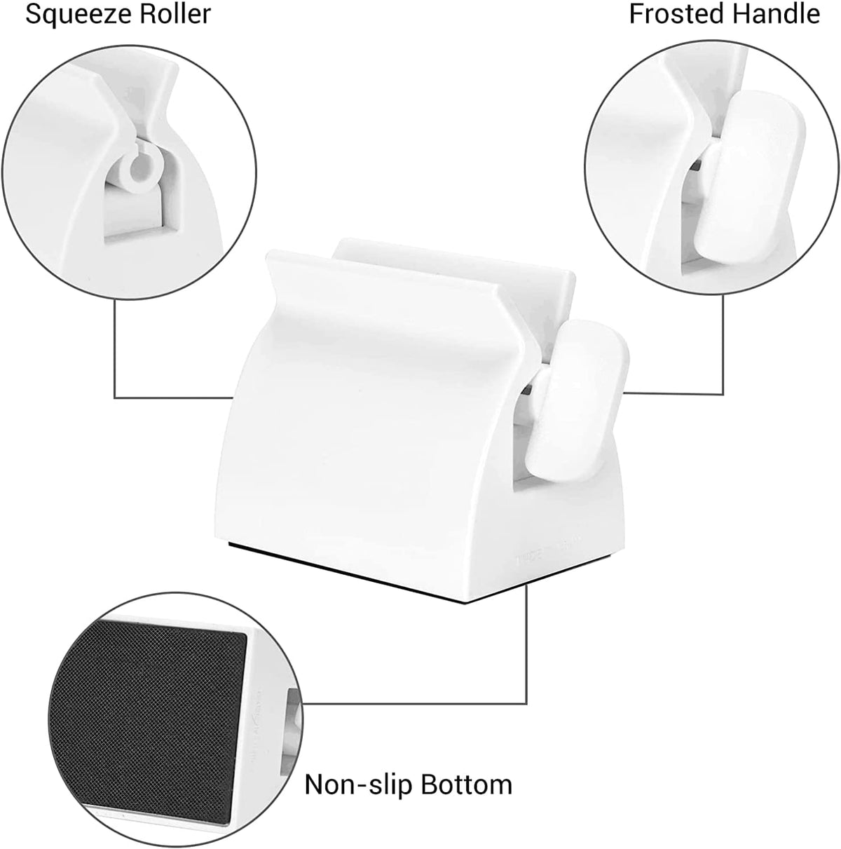 Rolling Tube Toothpaste Squeezer Stand Holder Dispenser for Bathroom