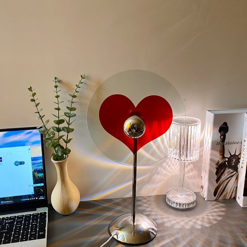 Valentine's Day Romantic Heart Light Lamp - Sunset Led Light for Living Room, Barber Shop, Background Wall Decoration and Bedroom