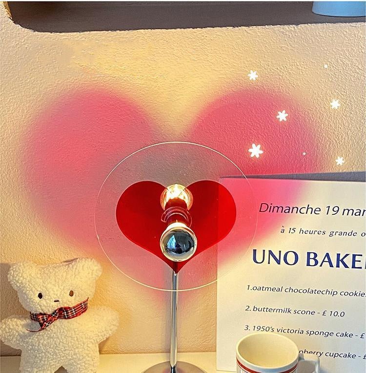 Valentine's Day Romantic Heart Light Lamp - Sunset Led Light for Living Room, Barber Shop, Background Wall Decoration and Bedroom