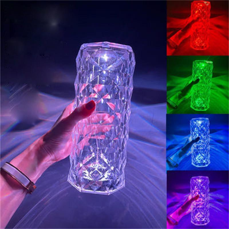 Rose Light Crystal Table Lamp
