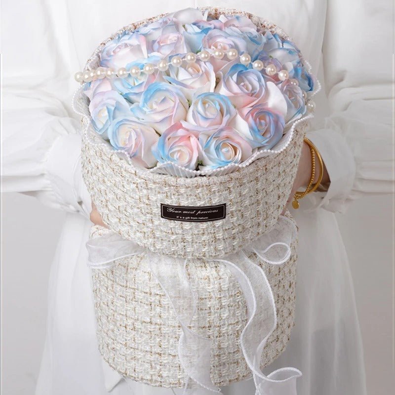 Valentine's Day Rose Soap Flower Bouquet - Artificial Flowers Rose Bouquet