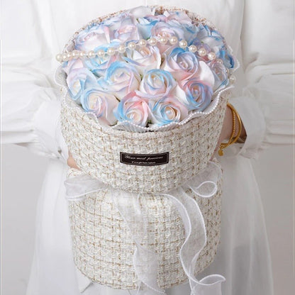 Valentine's Day Rose Soap Flower Bouquet - Artificial Flowers Rose Bouquet