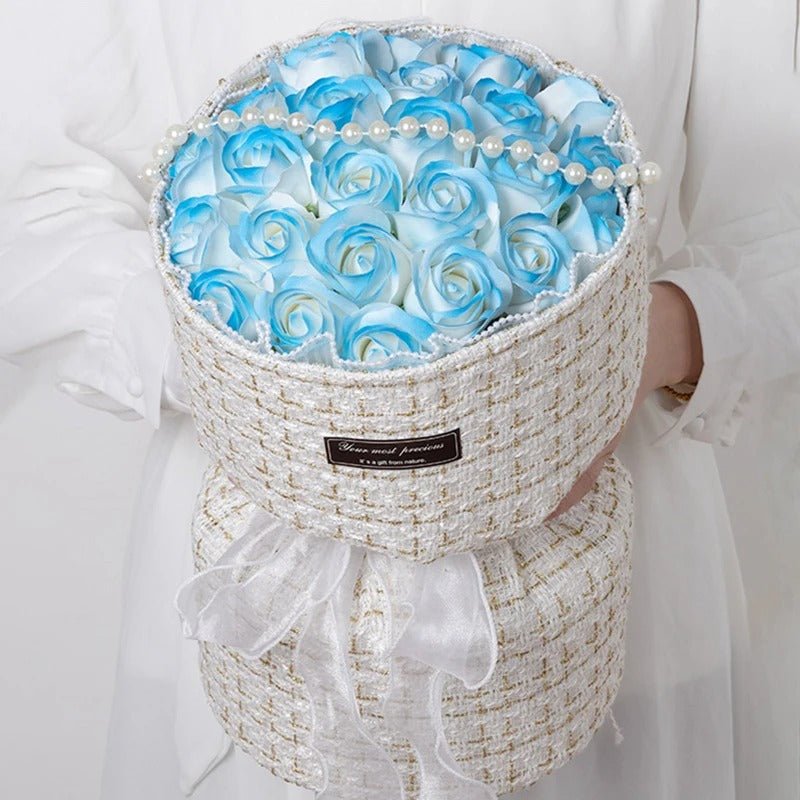 Valentine's Day Rose Soap Flower Bouquet - Artificial Flowers Rose Bouquet