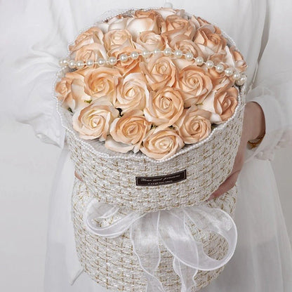 Valentine's Day Rose Soap Flower Bouquet - Artificial Flowers Rose Bouquet
