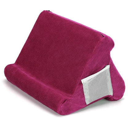 Pillow Tablet Stand - Foam Wedge Holder for Tablets, E-Readers, Phones and Books, Three Reading Angles for Bed, Sofa and Desk