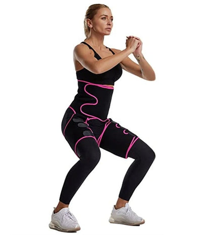 Neoprene Thigh Trimmer and Slimming Belt – Sweat Shapewear for Women to Burn Fat, Sculpt Legs, and Enhance Waistline Definition